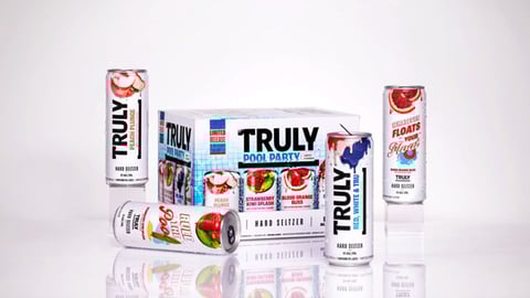 Cans of Truly Pool Party Pack